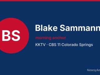 Blake Sammann, morning anchor, KKTV
