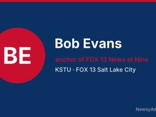 Bob Evans, anchor of FOX 13 News at Nine, KSTU