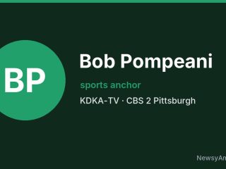 Bob Pompeani, sports anchor, KDKA-TV