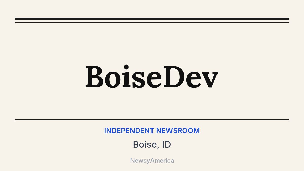 BoiseDev – Boise, ID