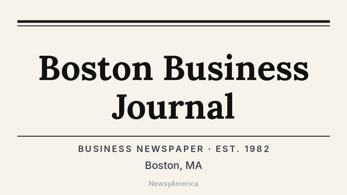 Boston Business Journal – Massachusetts
