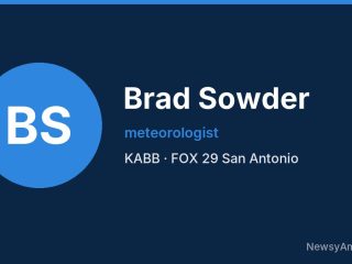 Brad Sowder, meteorologist, KABB