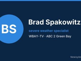 Brad Spakowitz, severe weather specialist, WBAY-TV