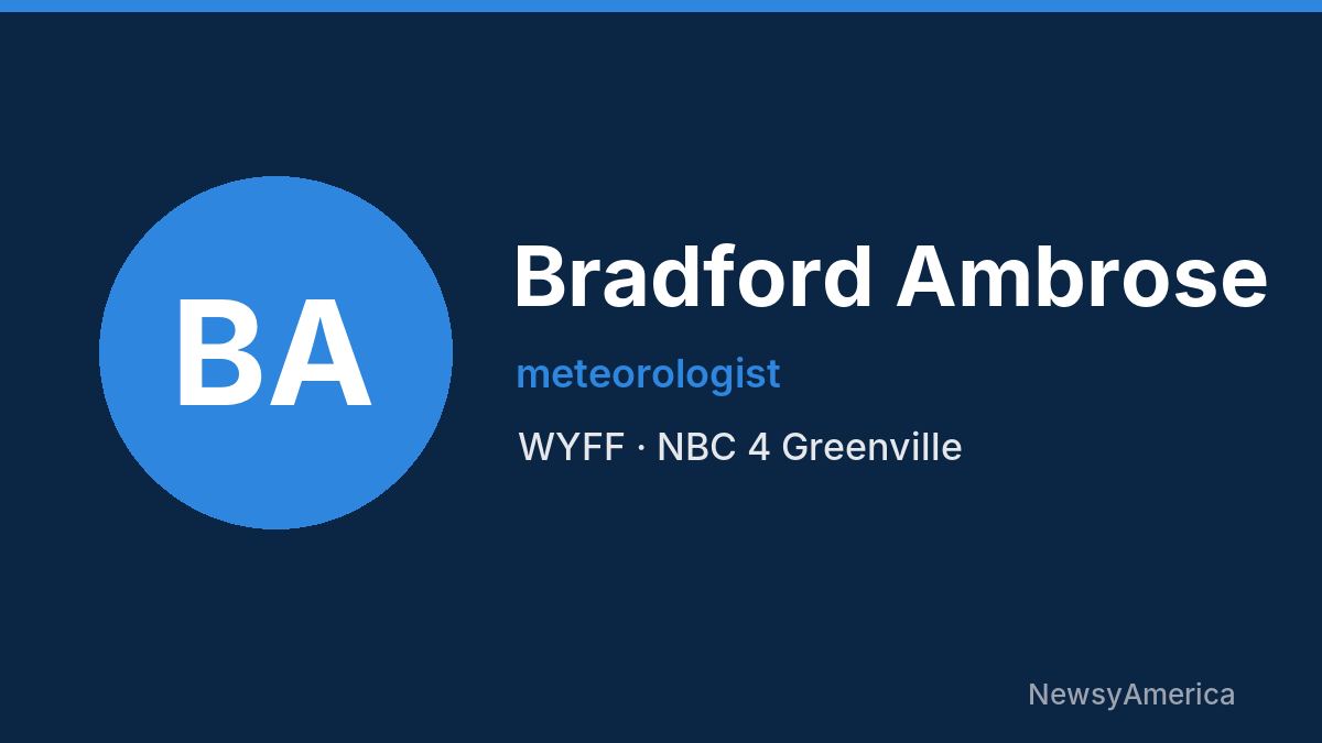 Bradford Ambrose – WYFF, Greenville