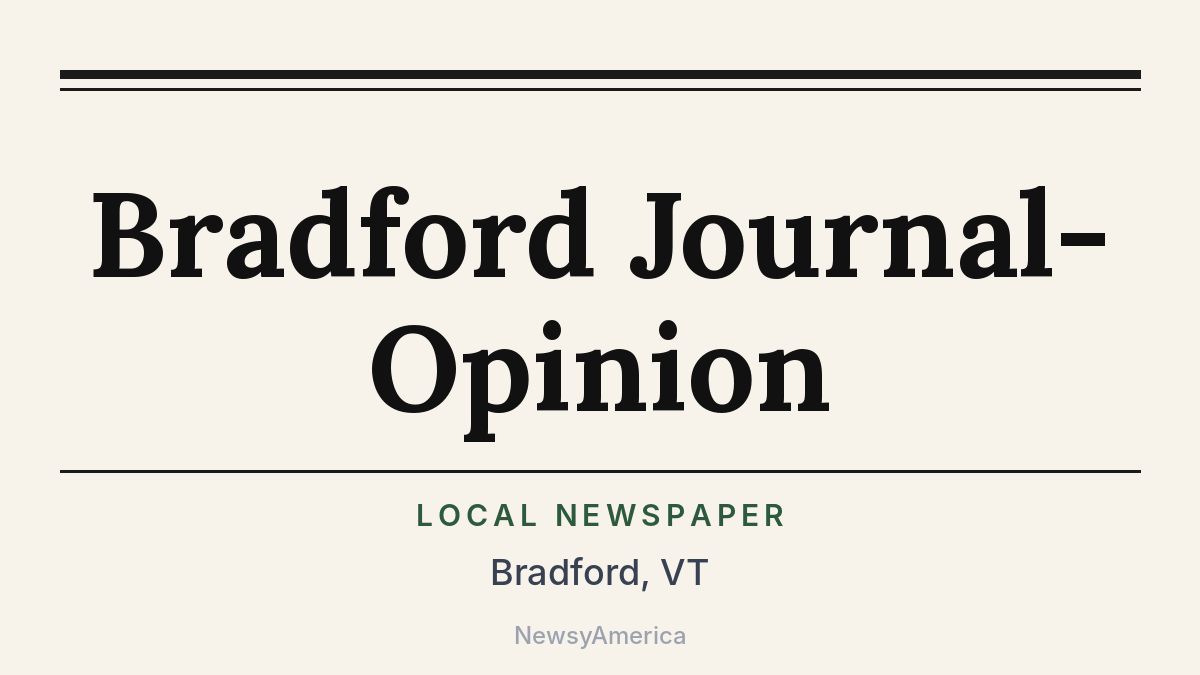 Bradford Journal-Opinion – Vermont