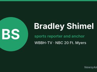 Bradley Shimel, sports reporter and anchor, WBBH-TV