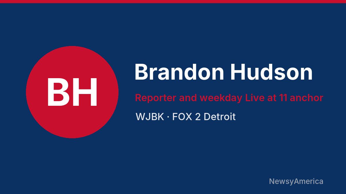 Brandon Hudson – WJBK, Detroit