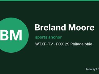 Breland Moore, sports anchor, WTXF-TV