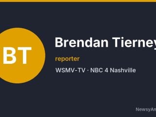 Brendan Tierney, reporter, WSMV-TV