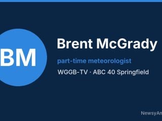 Brent McGrady, part-time meteorologist, WGGB-TV