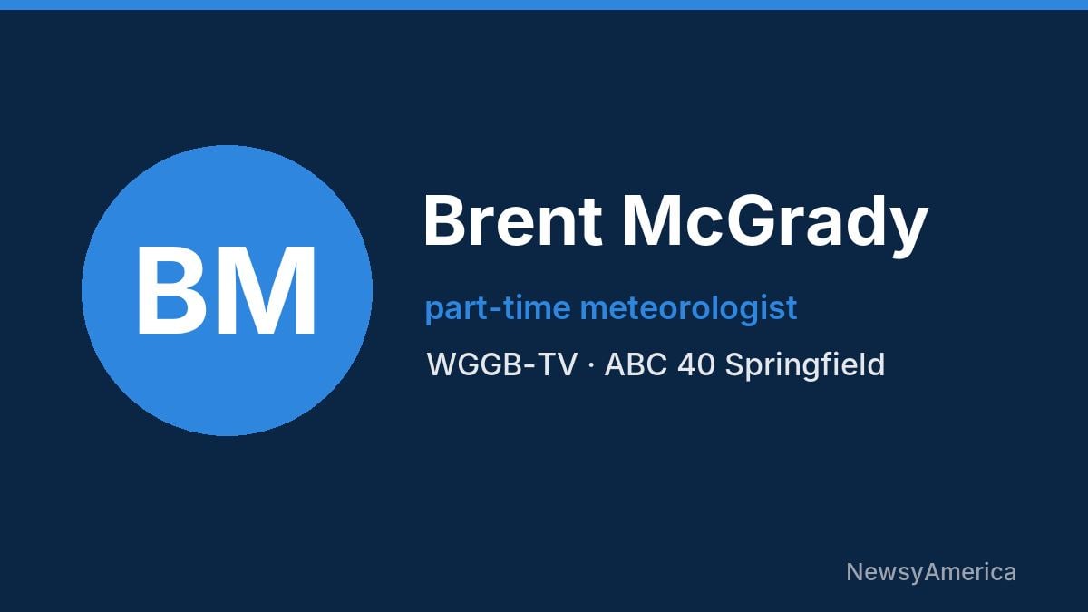 Brent McGrady – WGGB-TV, Springfield