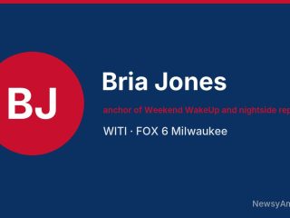 Bria Jones, anchor of Weekend WakeUp and nightside reporter, WITI