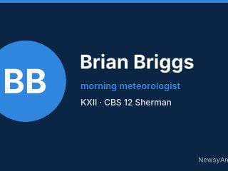 Brian Briggs, morning meteorologist, KXII