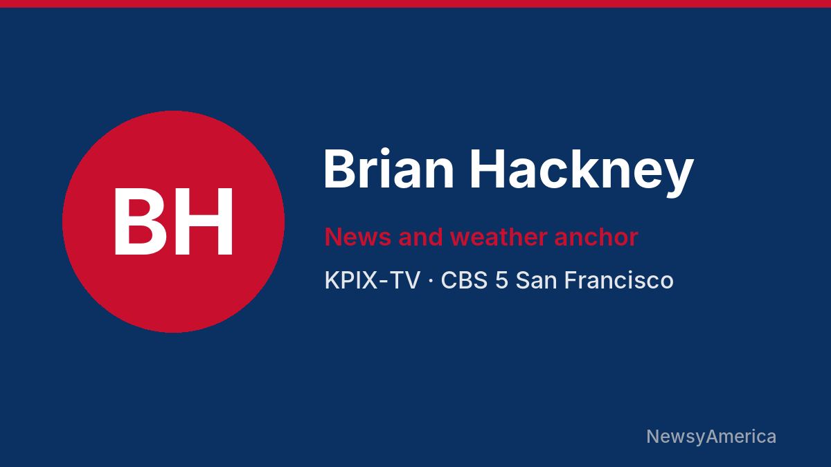 Brian Hackney – KPIX-TV, San Francisco