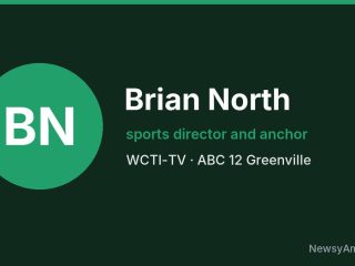 Brian North, sports director and anchor, WCTI-TV