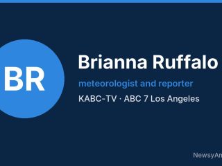 Brianna Ruffalo, meteorologist and reporter, KABC-TV
