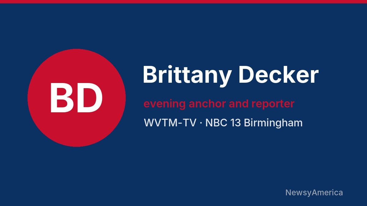 Brittany Decker – WVTM-TV, Birmingham