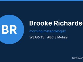 Brooke Richardson, morning meteorologist, WEAR-TV