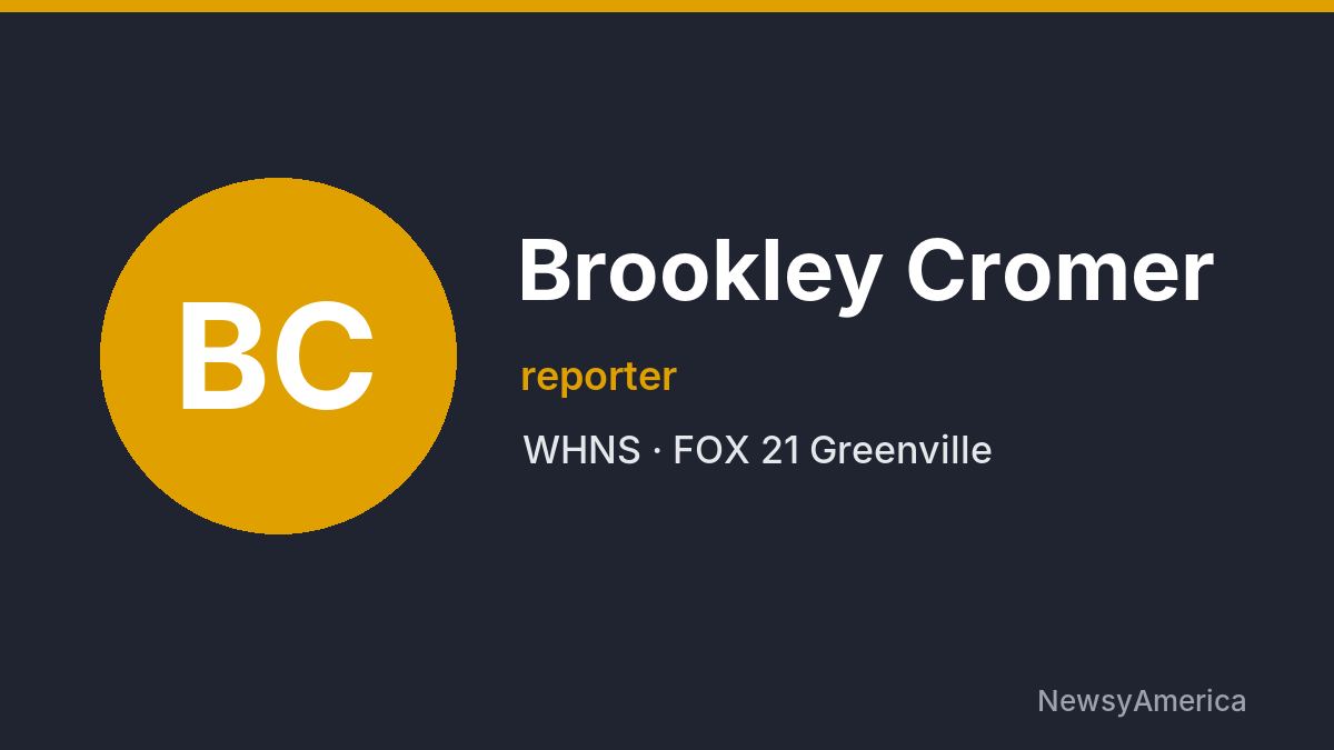 Brookley Cromer – WHNS, Greenville