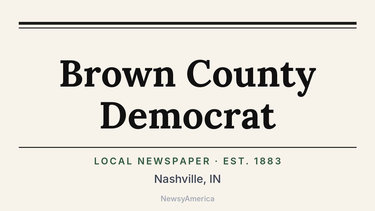 Brown County Democrat – Nashville, IN