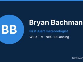 Bryan Bachman, First Alert meteorologist, WILX-TV