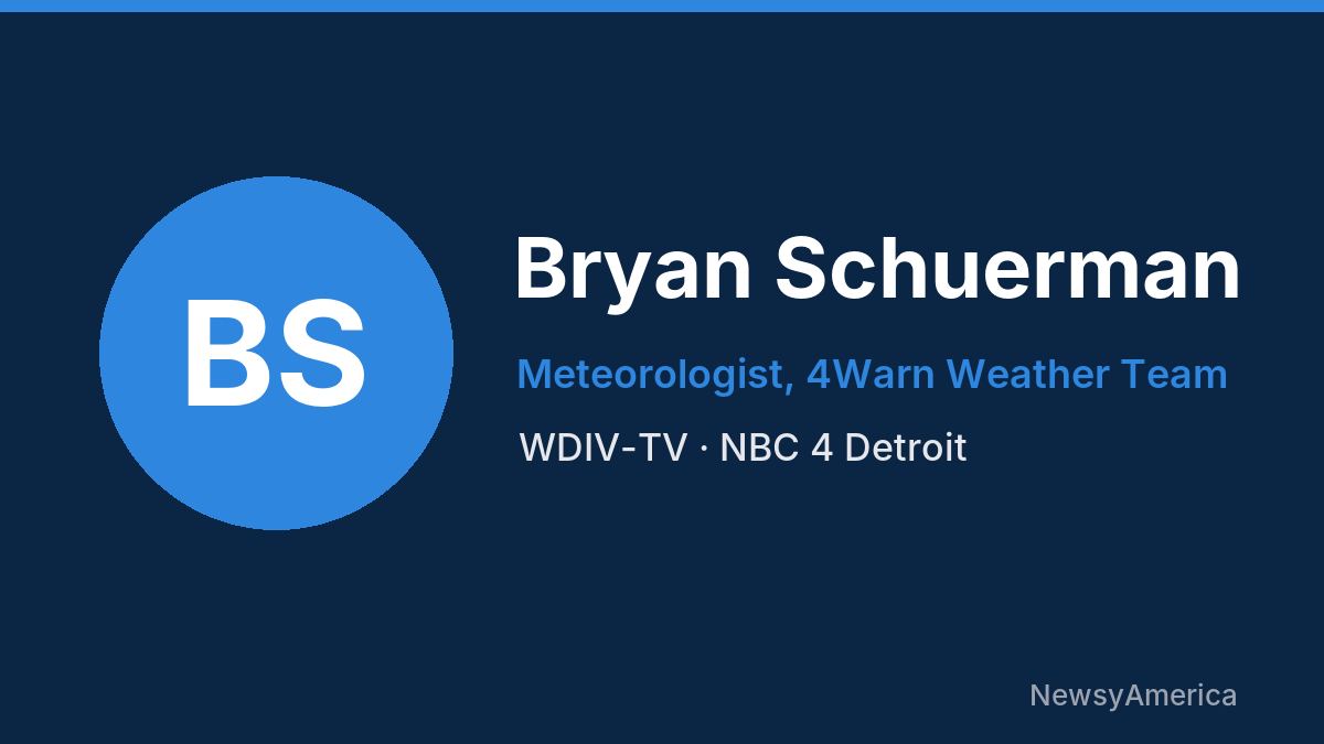 Bryan Schuerman – WDIV-TV, Detroit