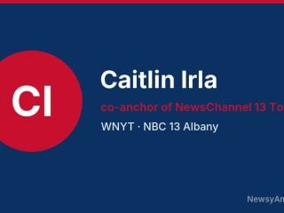 Caitlin Irla, co-anchor of NewsChannel 13 Today, WNYT