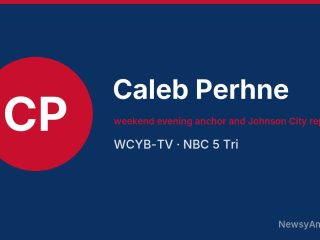 Caleb Perhne, weekend evening anchor and Johnson City reporter, WCYB-TV