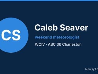 Caleb Seaver, weekend meteorologist, WCIV