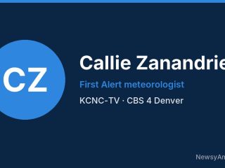 Callie Zanandrie, First Alert meteorologist, KCNC-TV