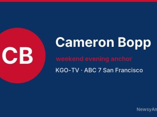 Cameron Bopp, weekend evening anchor, KGO-TV