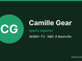 Camille Gear, sports reporter, WSMV-TV