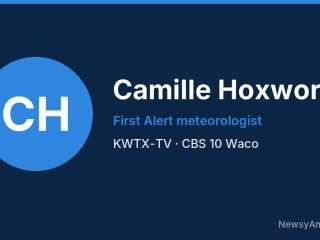 Camille Hoxworth, First Alert meteorologist, KWTX-TV