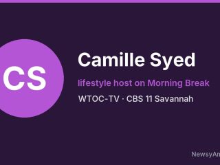 Camille Syed, lifestyle host on Morning Break, WTOC-TV
