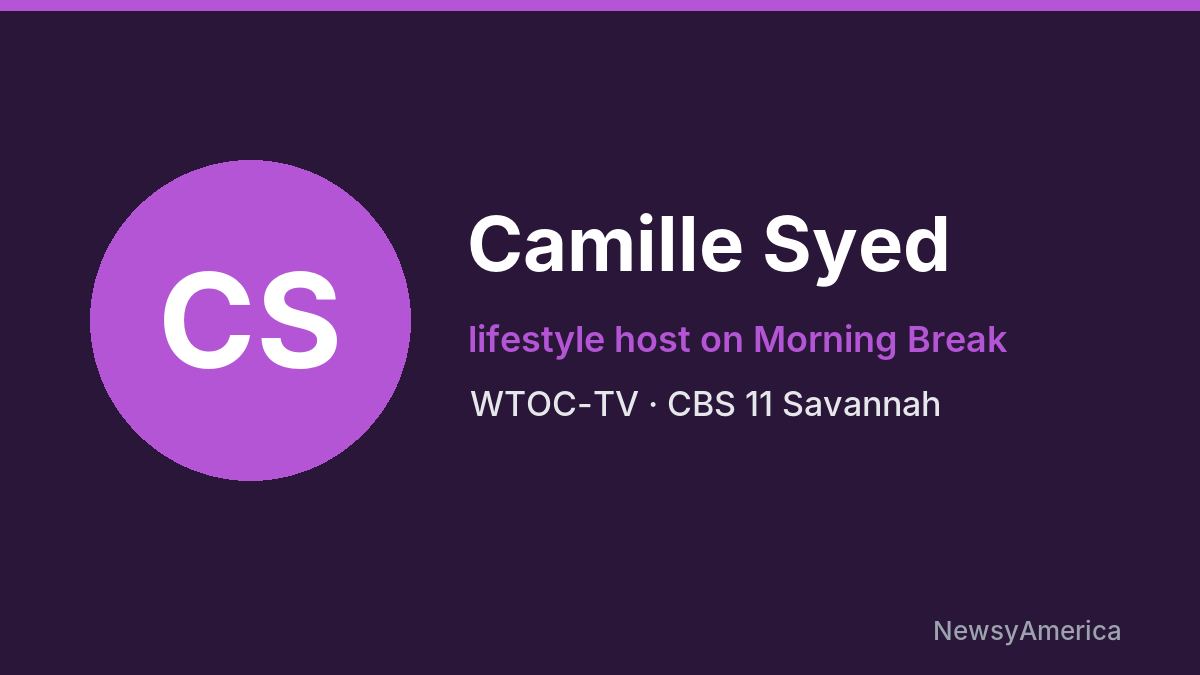 Camille Syed – WTOC-TV, Savannah