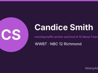 Candice Smith, morning traffic anchor and host of 12 About Town Today, WWBT