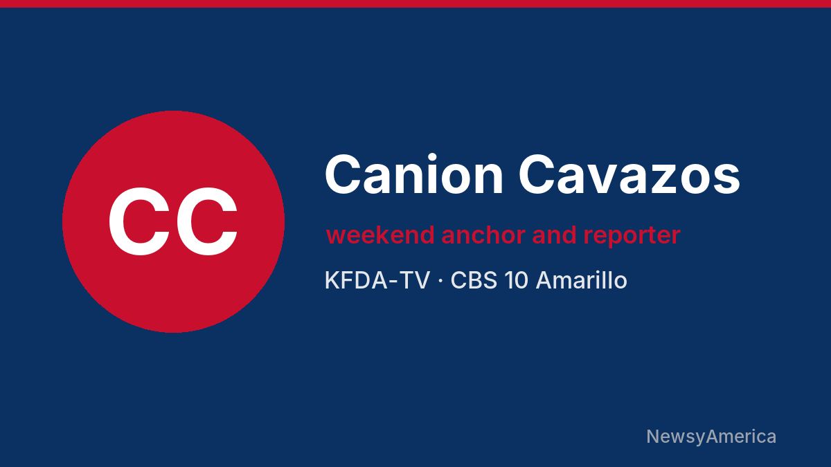 Canion Cavazos – KFDA-TV, Amarillo