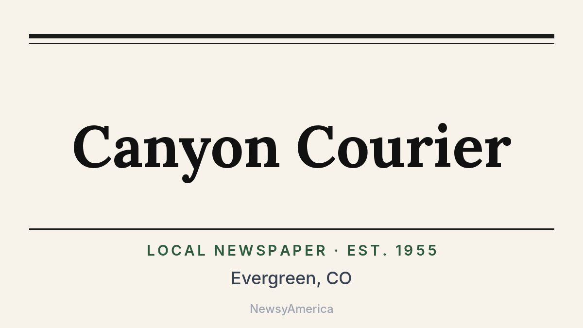 Canyon Courier – Evergreen, CO