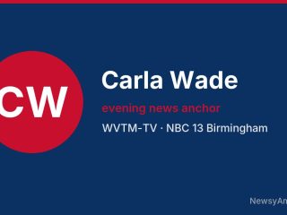 Carla Wade, evening news anchor, WVTM-TV
