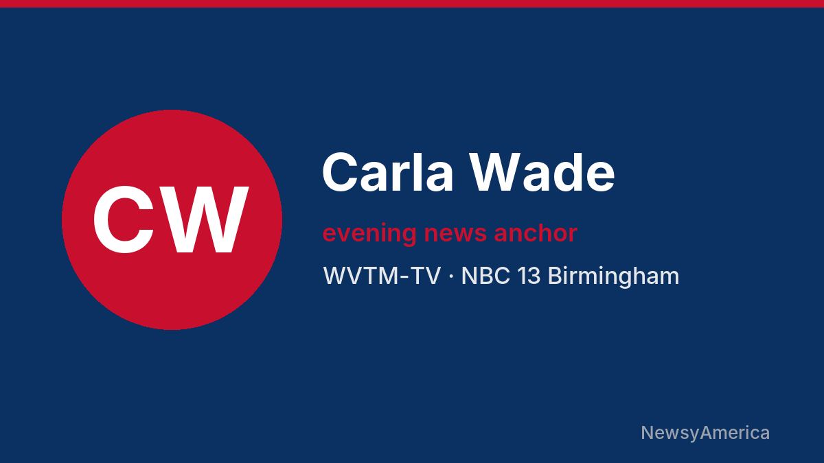 Carla Wade – WVTM-TV, Birmingham