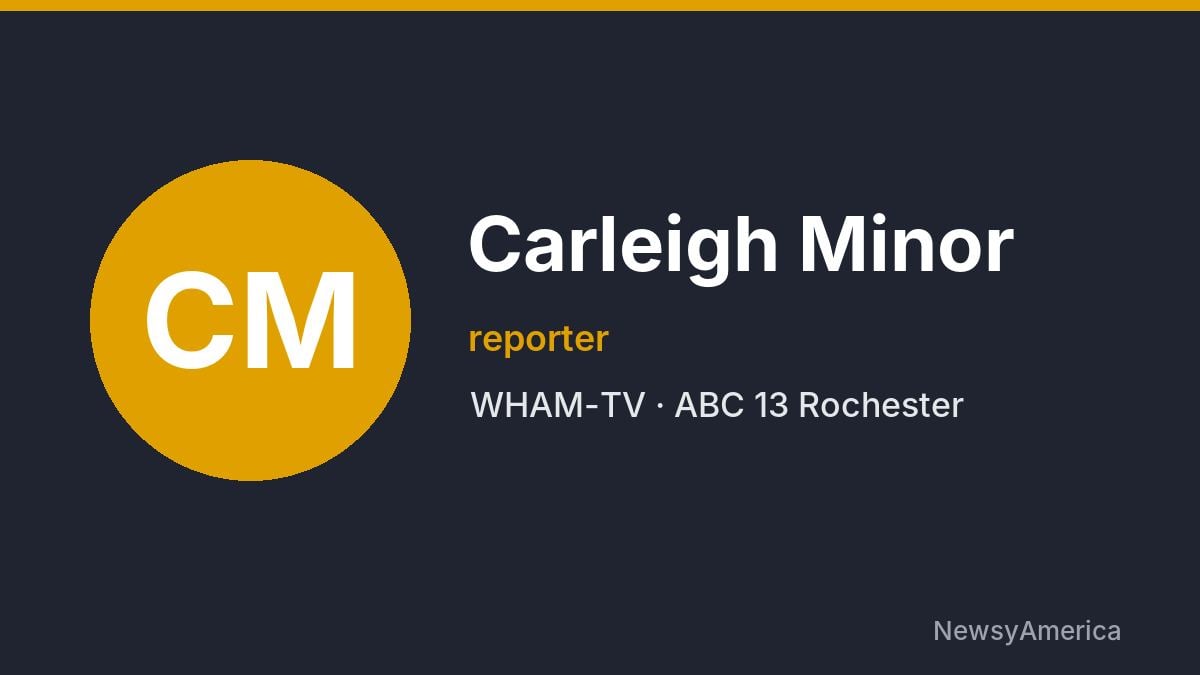Carleigh Minor – WHAM-TV, Rochester