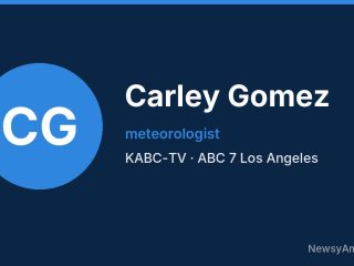 Carley Gomez, meteorologist, KABC-TV