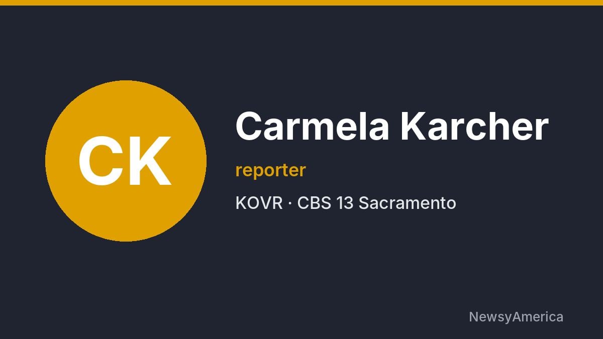 Carmela Karcher – KOVR, Sacramento