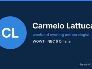 Carmelo Lattuca, weekend evening meteorologist, WOWT