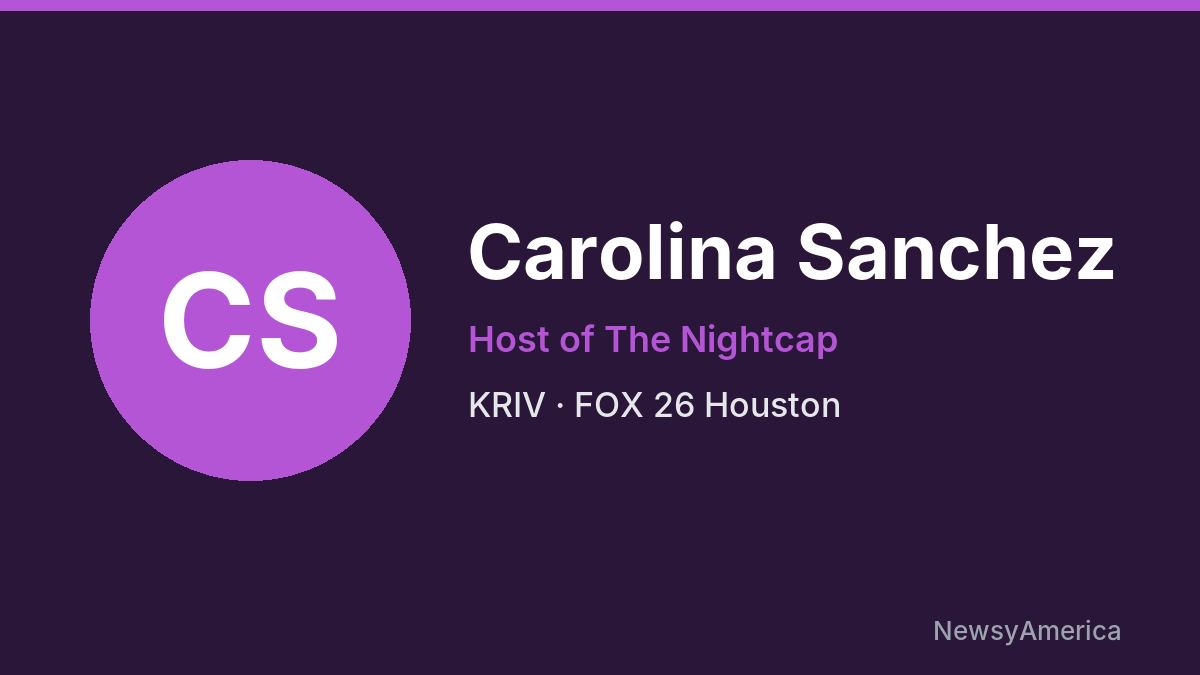 Carolina Sanchez – KRIV, Houston