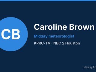 Caroline Brown, Midday meteorologist, KPRC-TV