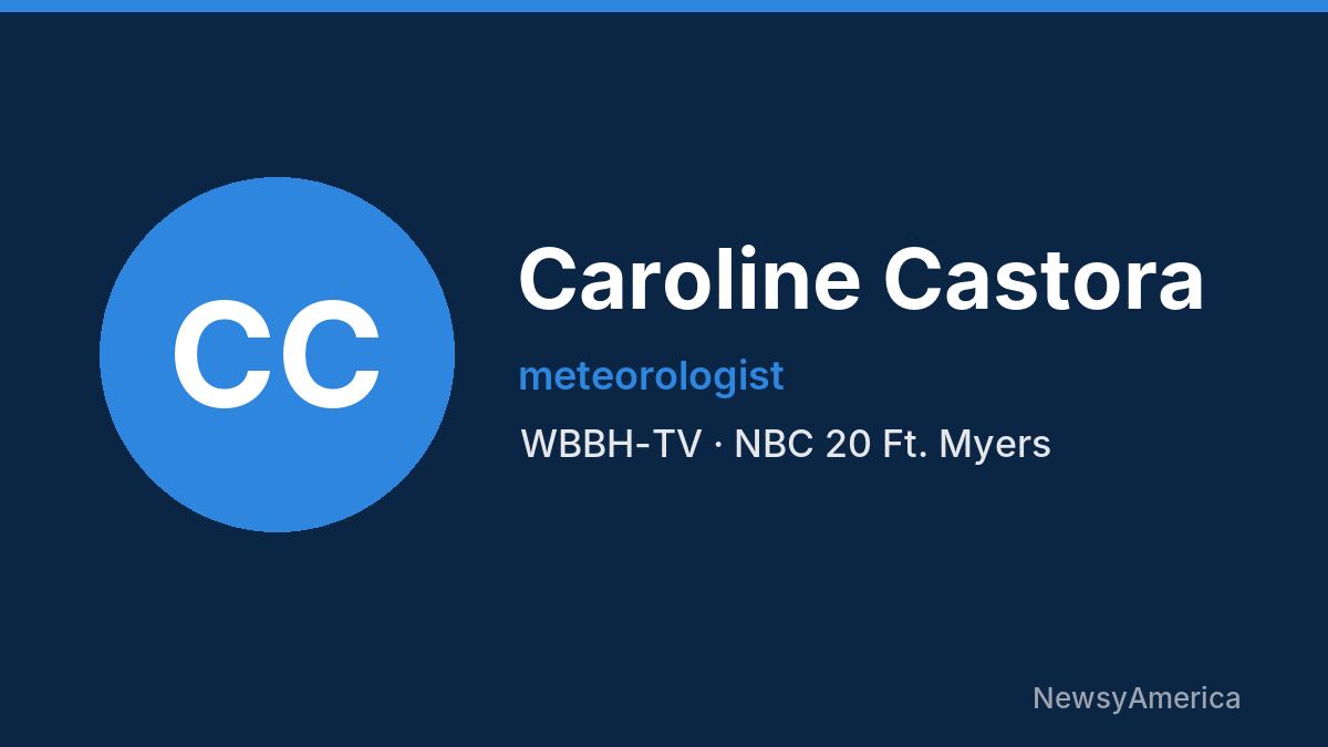 Caroline Castora – WBBH-TV, Ft. Myers
