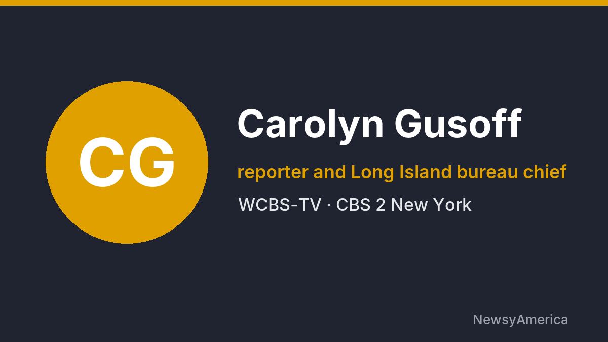 Carolyn Gusoff – WCBS-TV, New York