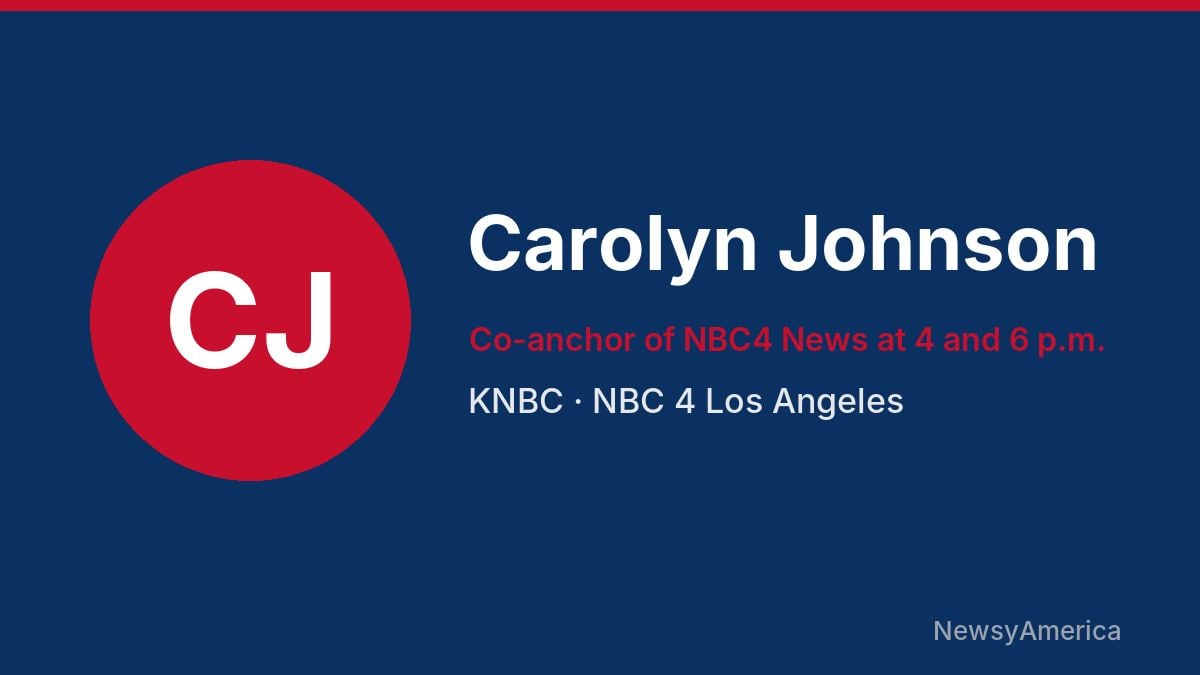 Carolyn Johnson – KNBC, Los Angeles