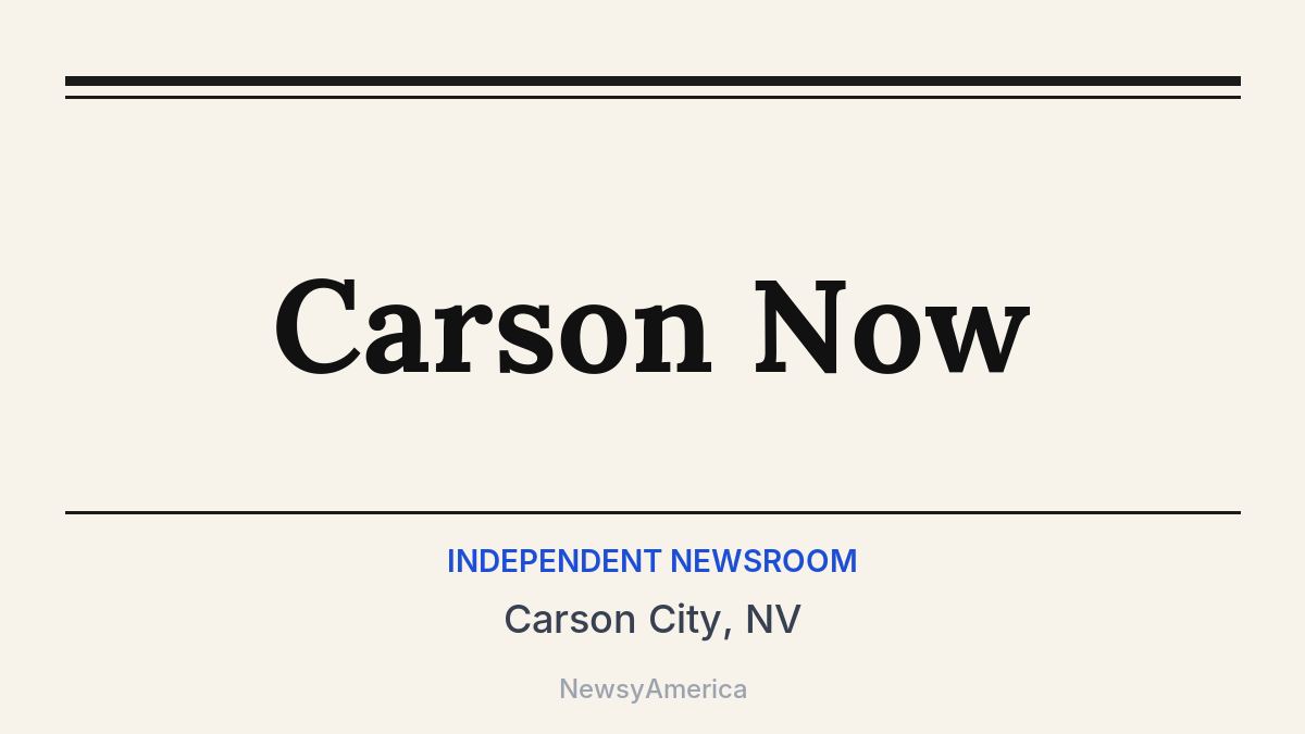 Carson Now – Carson City, NV